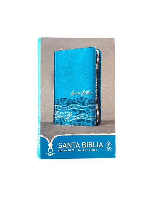 Biblia ntv zíper aguamarina océano