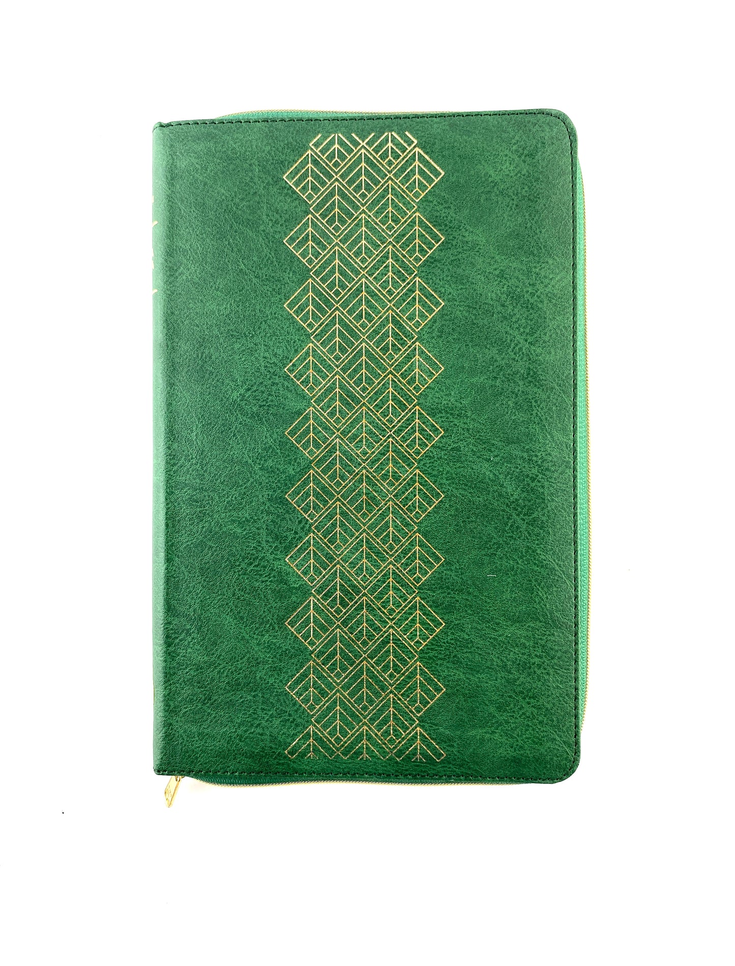 Biblia ntv tipo agenda verde zíper