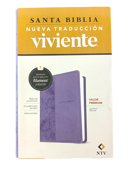 Biblia NTV Filament morado by Tyndale