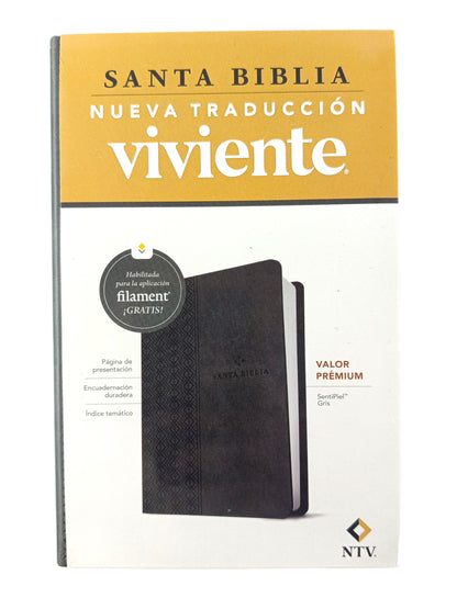 Biblia NTV Filament Gris