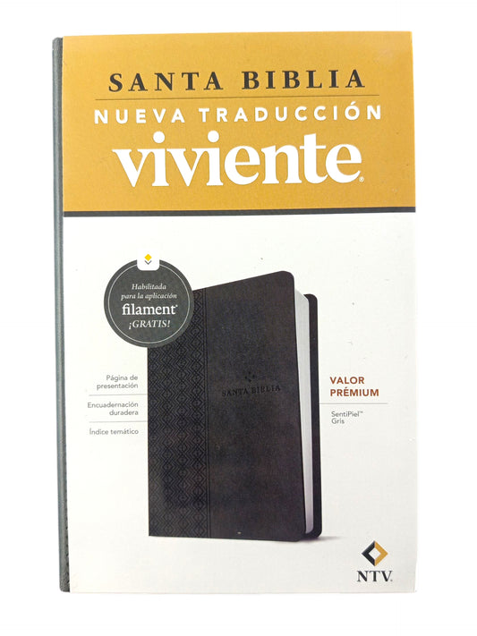 Biblia NTV Filament Gris