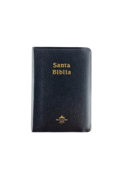 Biblia rvr 045 negra percalina sin cierre