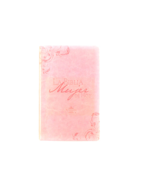 Biblia mujer de hoy RVR 60 rosada canto plateado by Reina Valera 1960