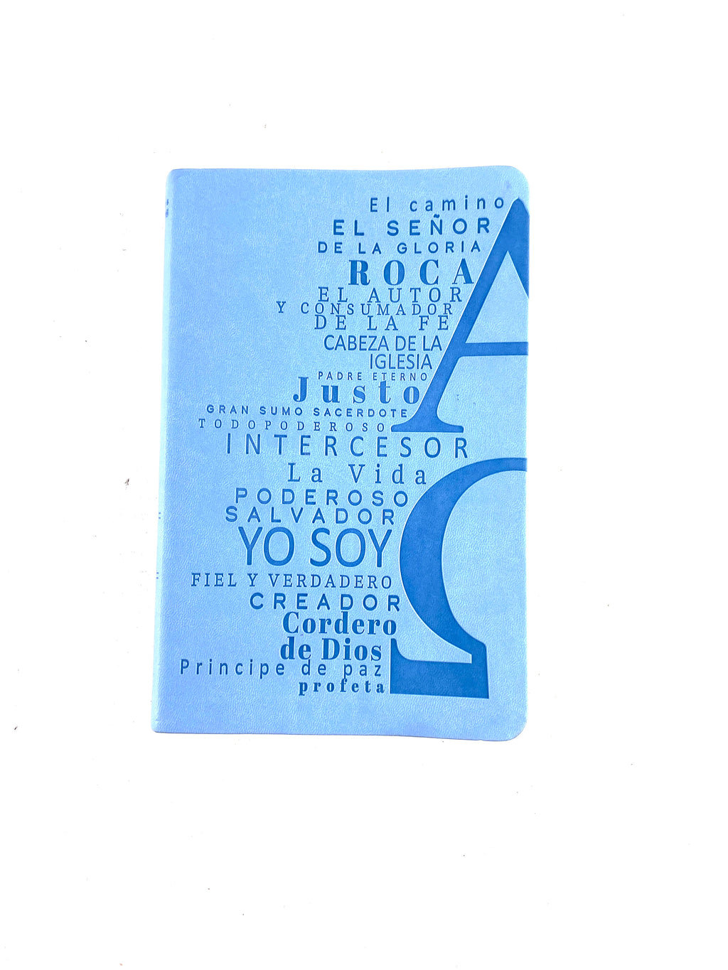 Biblia rvr 1960 nombres de Dios letra grande azul celeste canto plateado by Reina Valera 1960