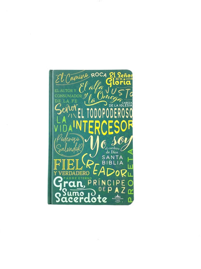 Biblia rvr 1960 nombres de Dios letra grande verde olivo tapa dura