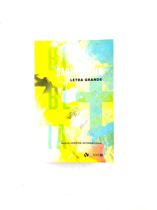 Biblia NVI letra grande rustica amarillo