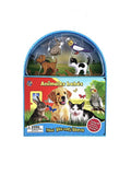 Animales bebés mini diverti-libros incluye 4 figuras y un escenario de juego by Varios
