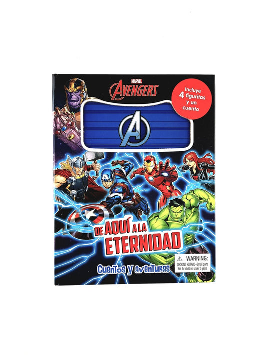 Marvel avengers de aquí a la eternidad cuentos y aventuras incluye 4 figuras y un cuento