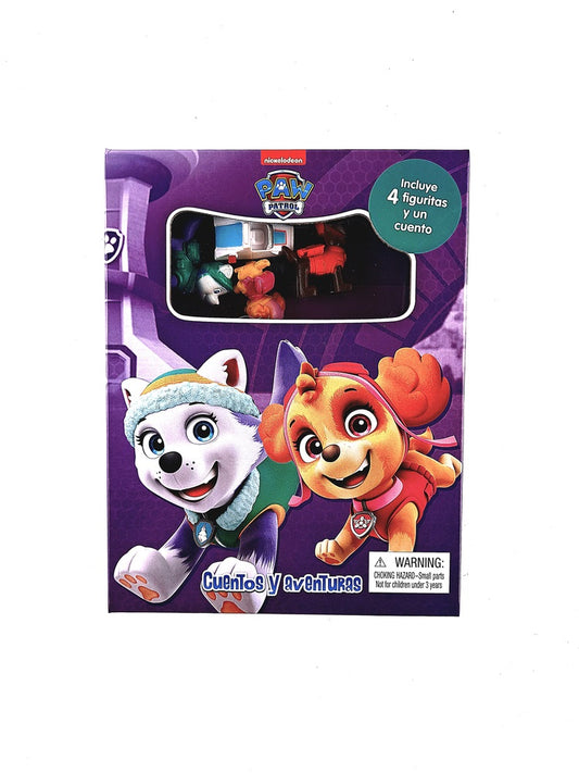 Paw patrol girls cuentos y aventuras incluye 4 figuras y un cuento