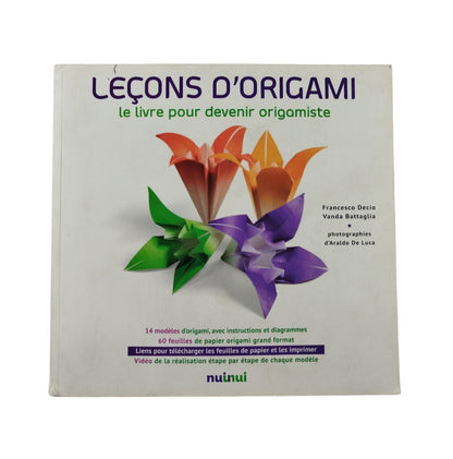 Leçons d'origami le livre pour devenir origamiste by Vanda Battaglia, Francesco Decio, Araldo De Luca