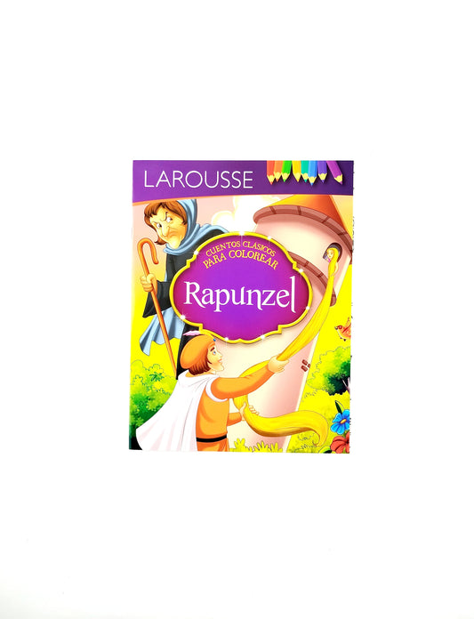 Cuentos clásicos para colorear rapunzel by Varios