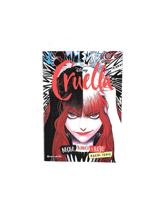Cruella Negro, blanco y rojo