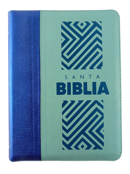 Biblia rvr 1960 Letra Gigante Verde Azul by Reina Valera 1960