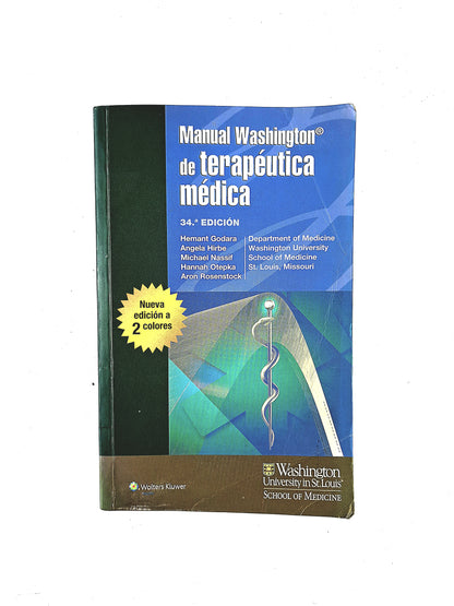 Manual Washington de terapéutica médica 34a edición