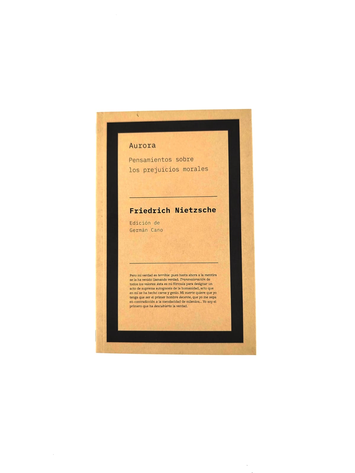 Aurora: Pensamientos sobre los prejuicios morales by Nietzsche Friedrich