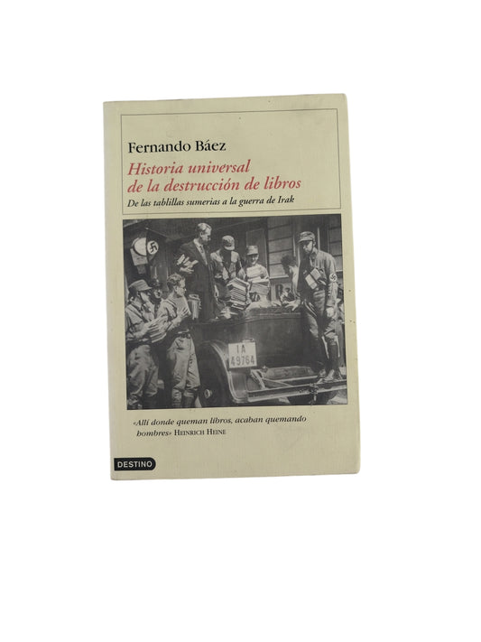 Historia universal de la destrucción de libros