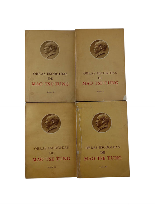 Obras Escogidas De Mao Tse Tung 4 Tomos