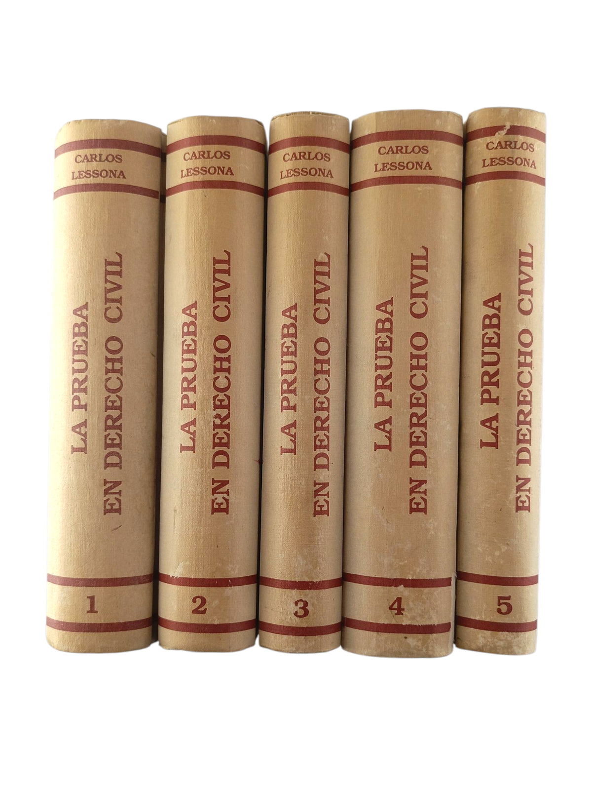 Teoría General de la Prueba en Derecho Civil 5 tomos 4ta ed (1983) by Carlos Lessona