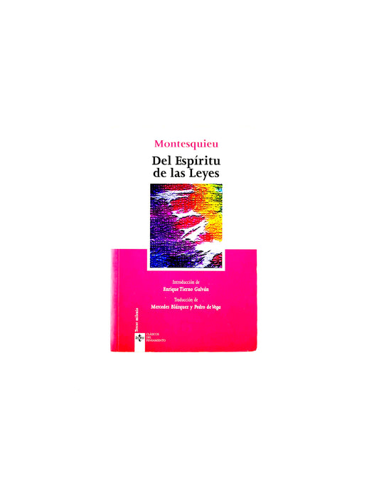 Del espíritu de las leyes