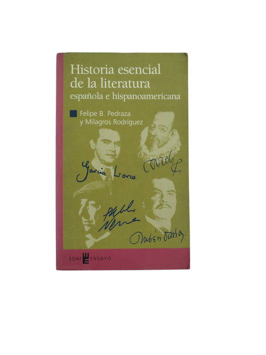 Historia esenciall de la literatura española e hispanoamericana
