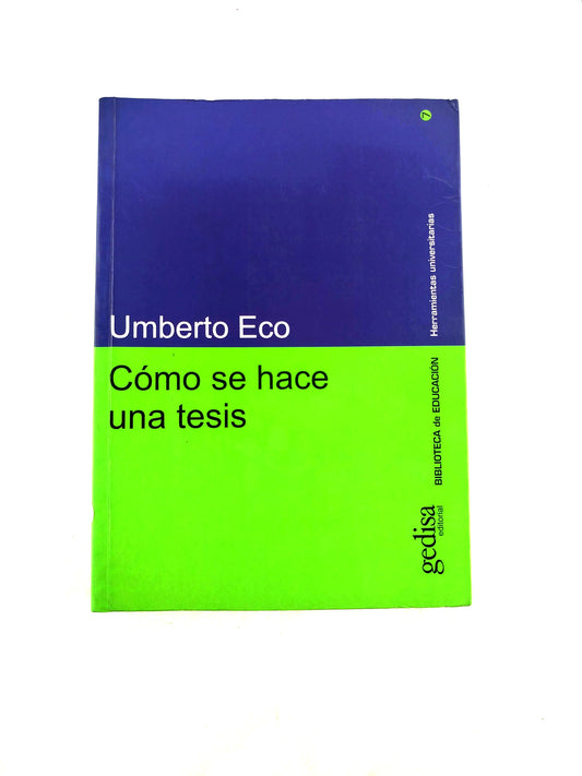 Cómo se hace una tesis