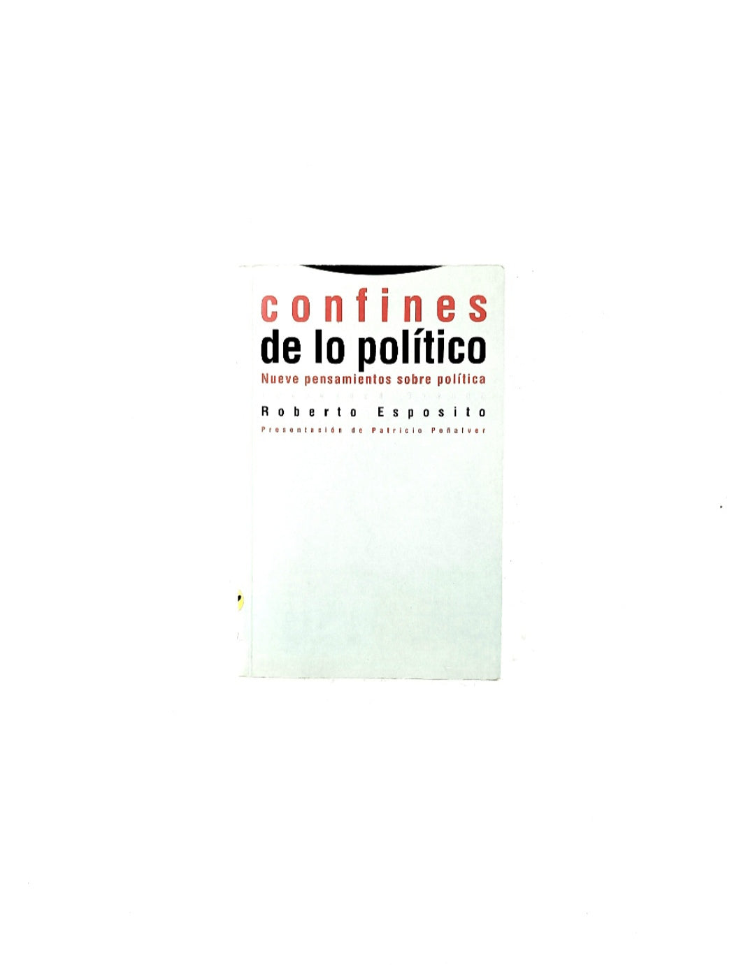 Confines de lo político. nueve pensamientos sobre política by Roberto Esposito
