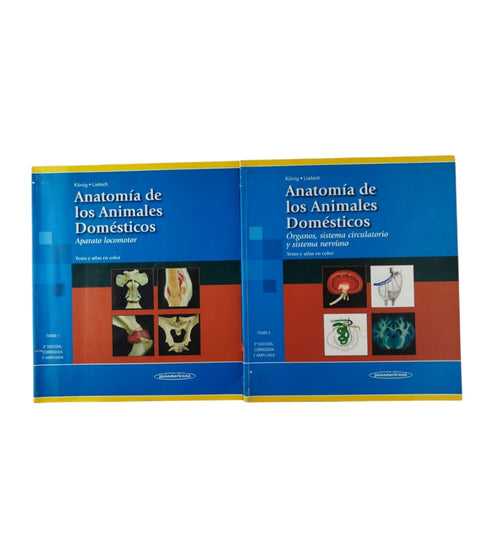 Anatomía de los animales domésticos 2a edición 2 tomos by Konig, Liebich