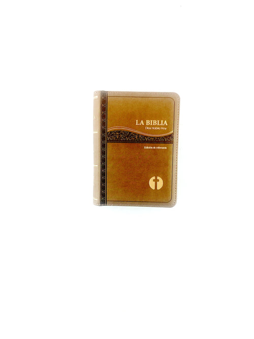 Biblia Dios habla hoy pequeña edición de referencia con cierre café by Dios habla hoy