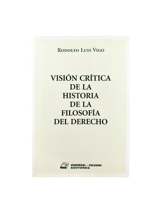 Visión Crítica de la historia de la filosofía del derecho