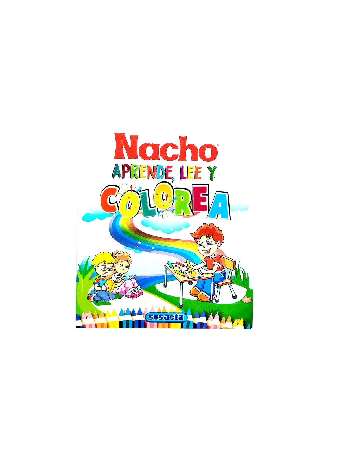 Nacho aprende ,lee y colorea by Sin autor