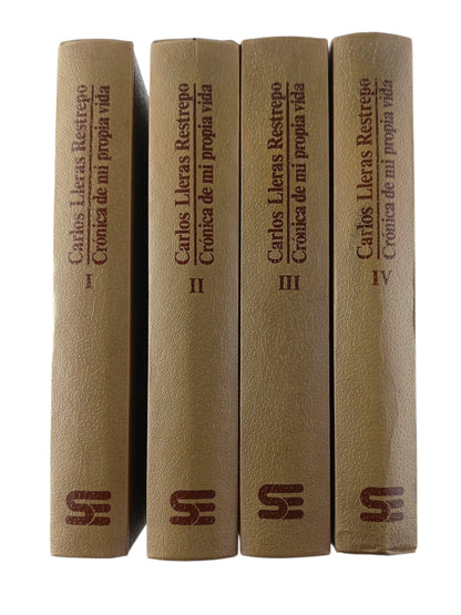 Crónicas de mi propia vida de Carlos Lleras Restrepo 4 tomos