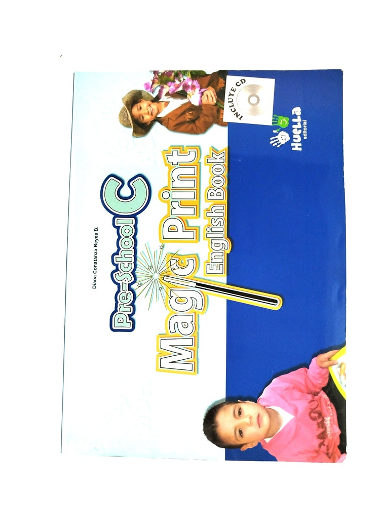 Magic print pre-school C english book by Varios