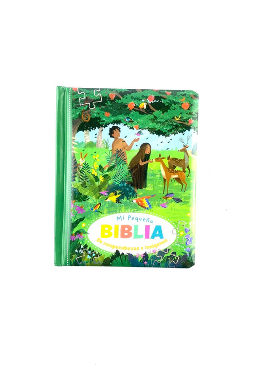Mi pequeña biblia de rompecabezas e imágenes acartonada