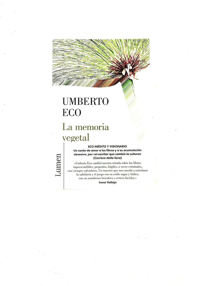 La memoria vegetal by Umberto Eco
