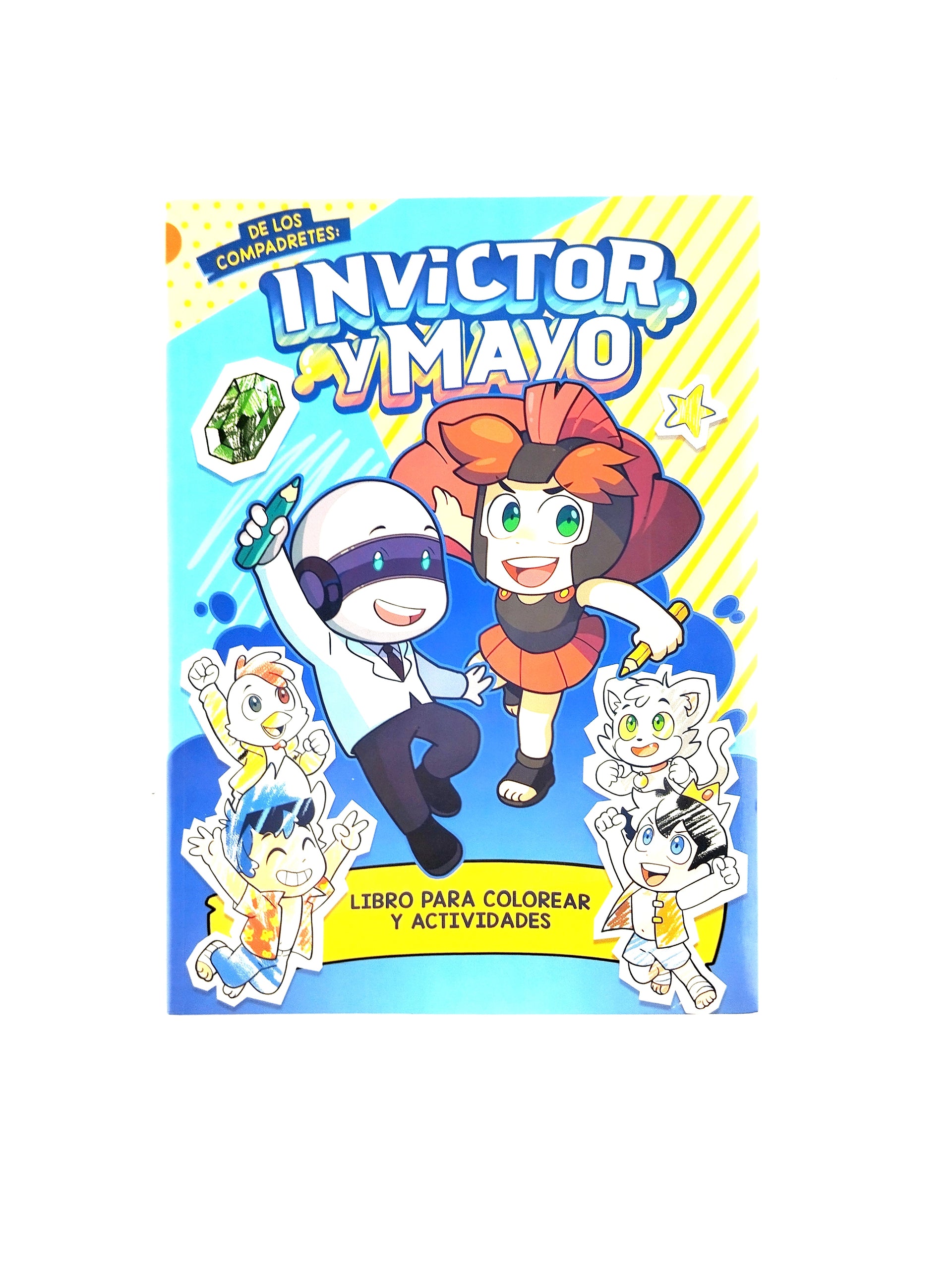 De los compadretes: Invictor y Mayo libro para colorear y de