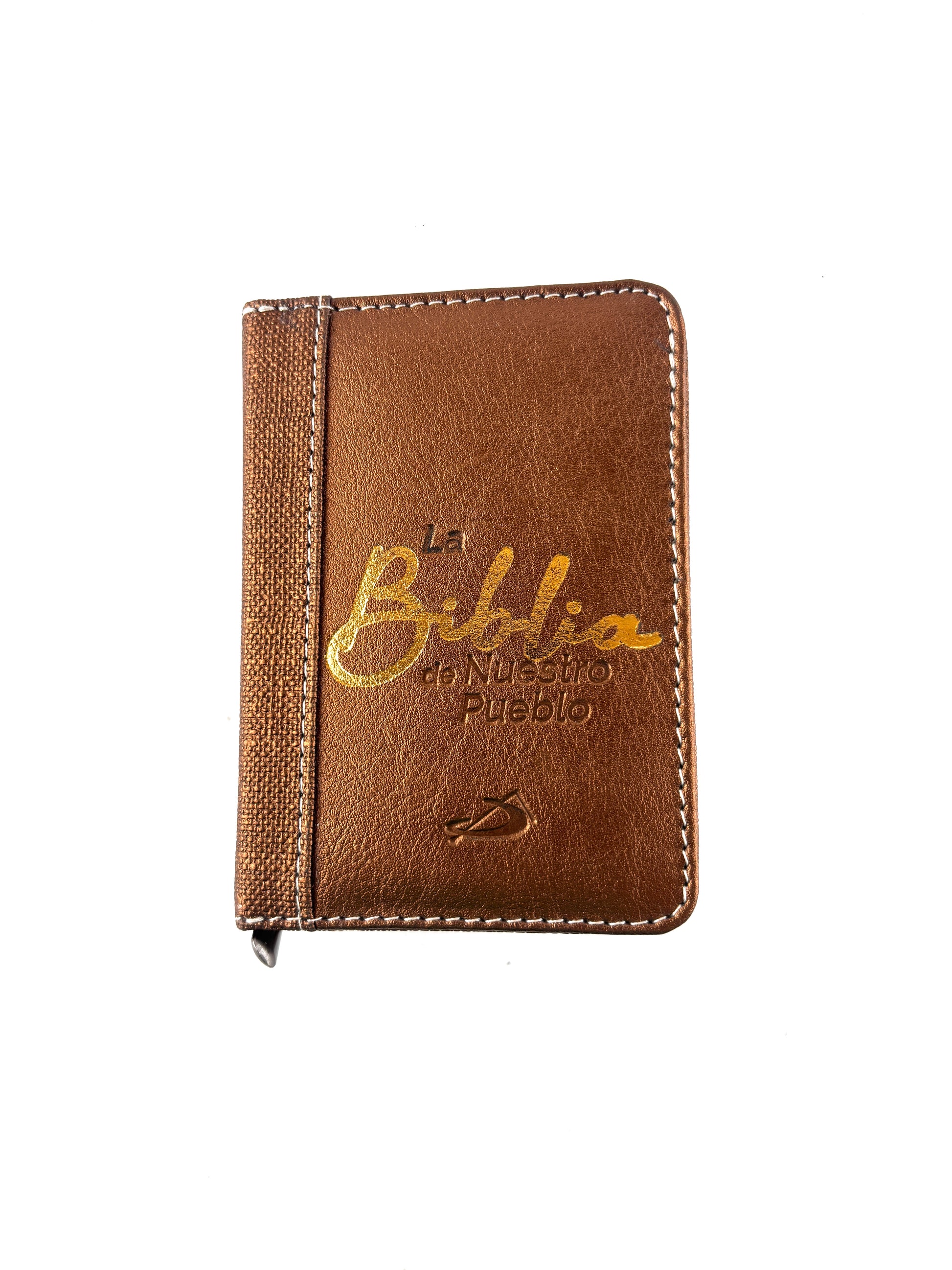 Biblia mini de nuestro pueblo café metalizado by Nuestro pueblo