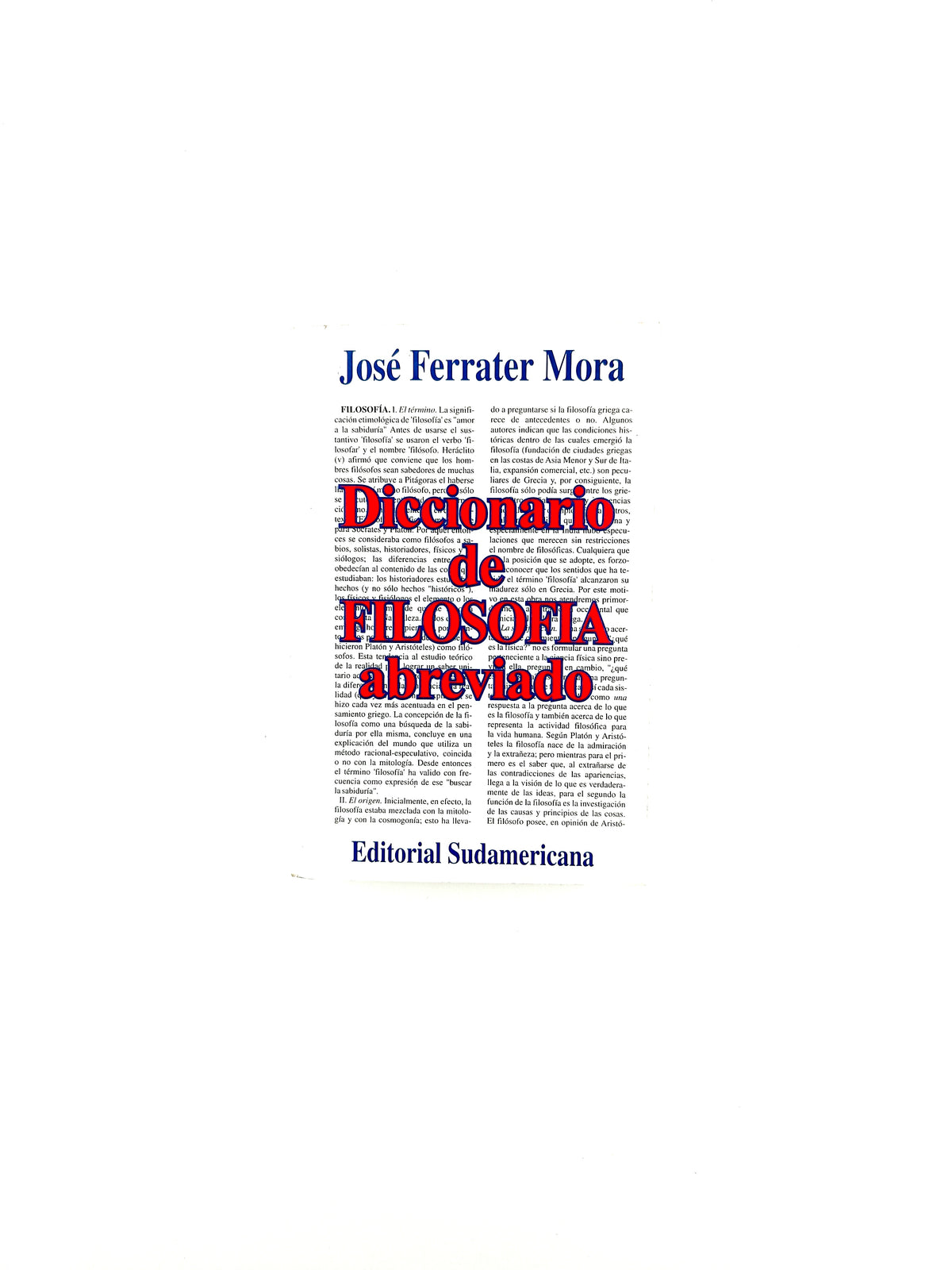 Diccionario de filosofía abreviado by José Ferrater Mora