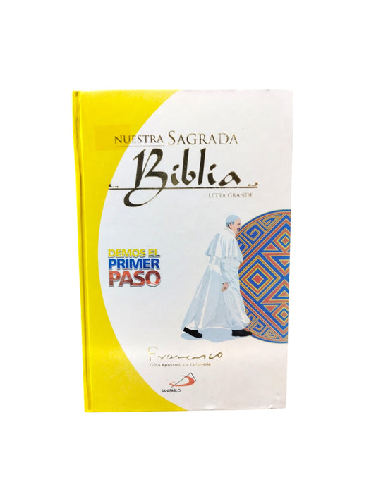 Nuestra sagrada biblia letra grande tapa dura
