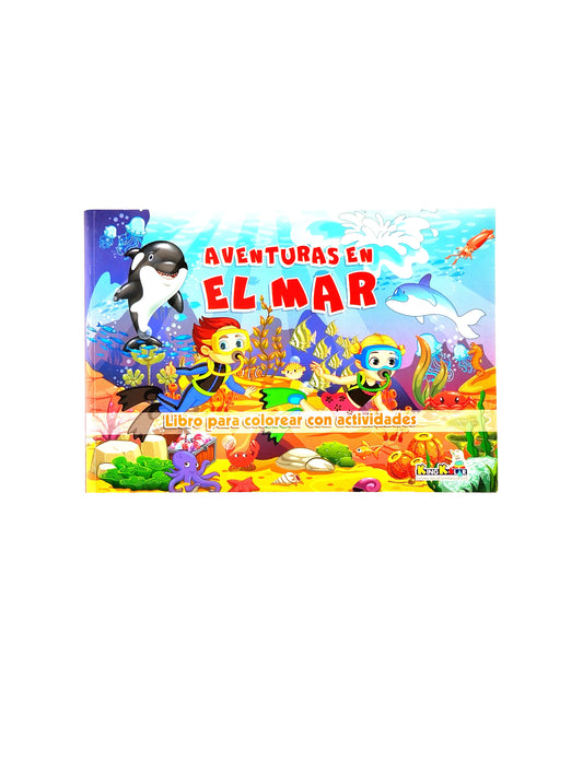 Aventuras en el mar libro para colorear con actividades