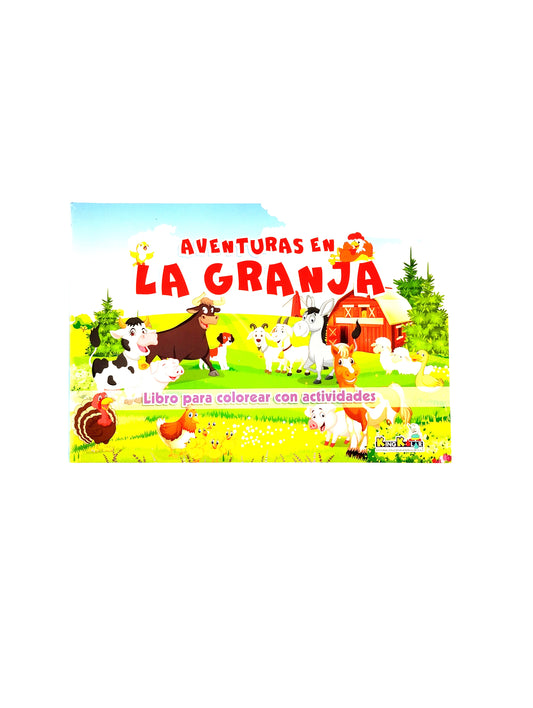 Aventuras en la granja libro para colorear con actividades
