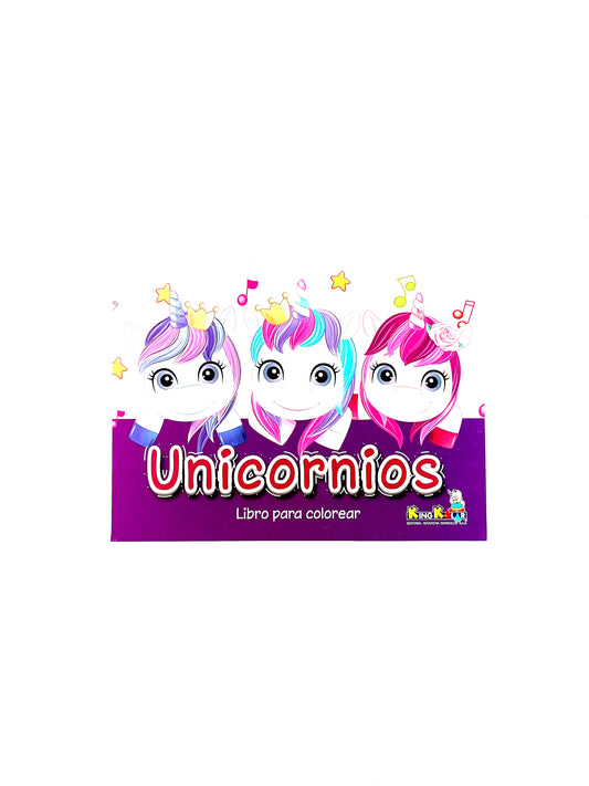 Unicornios libro para colorear