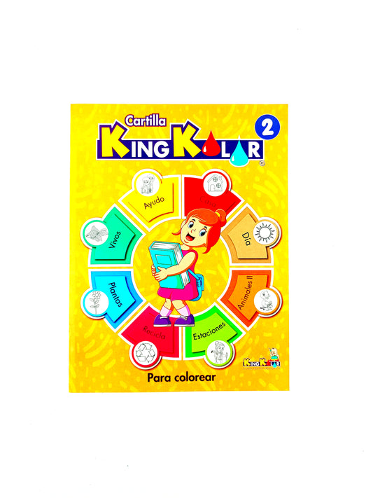 Cartilla Kingkolor preescolar 2 para colorear