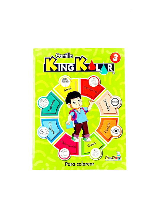 Cartilla Kingkolor preescolar 3 para colorear