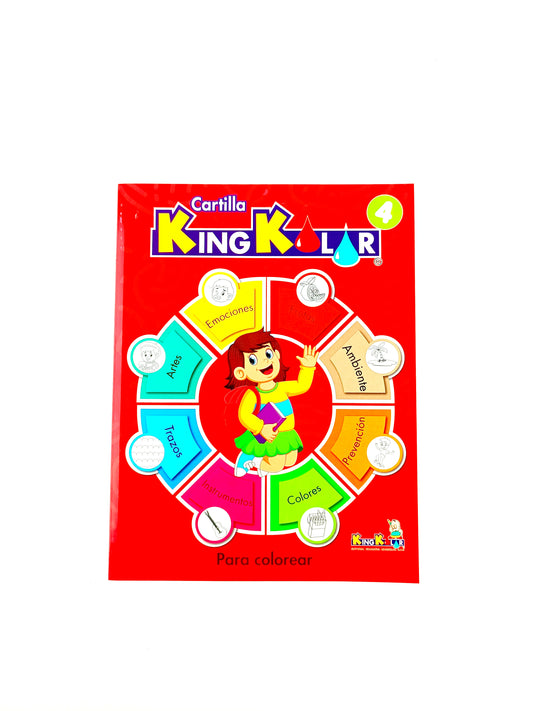 Cartilla Kingkolor preescolar 4 para colorear