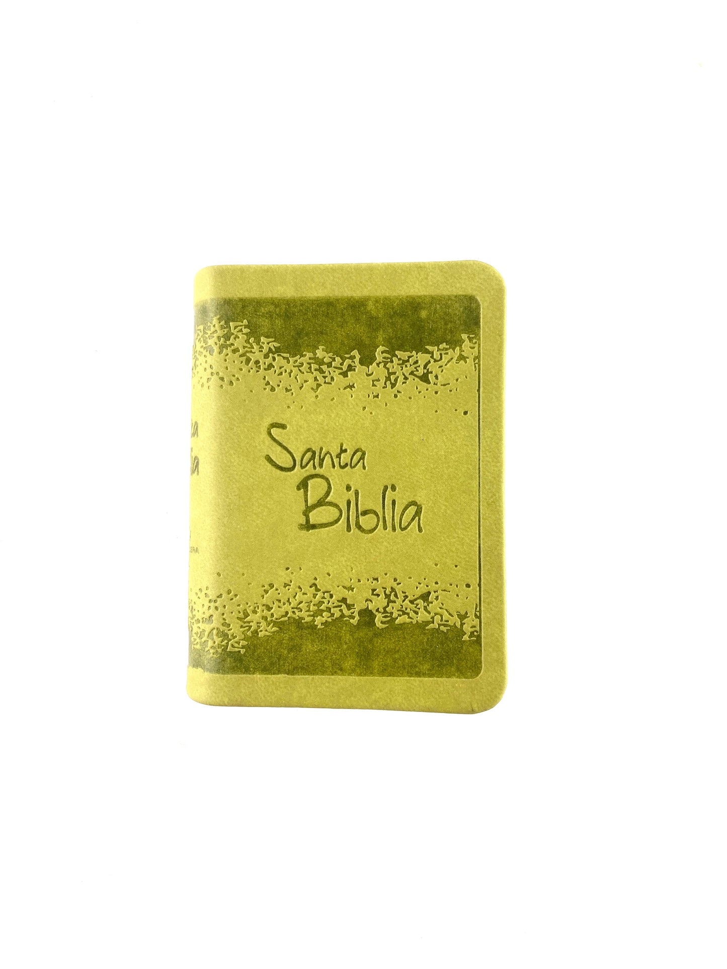 Biblia mini verde flexible canto plateado by Reina Valera 1960