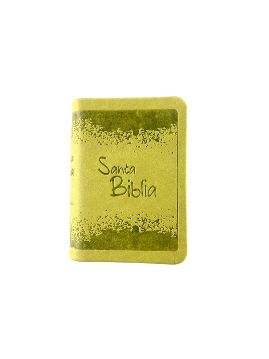 Biblia mini verde flexible canto plateado by Reina Valera 1960