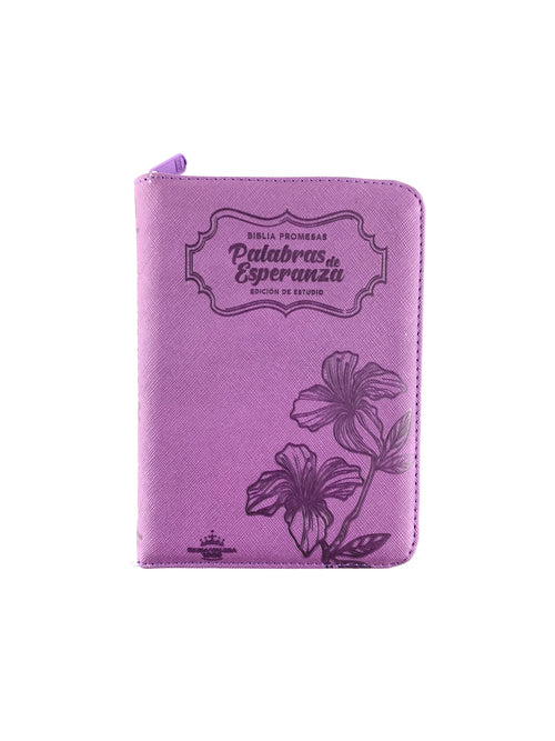 Biblia promesas palabras de esperanza morada edición de estudio by Varios