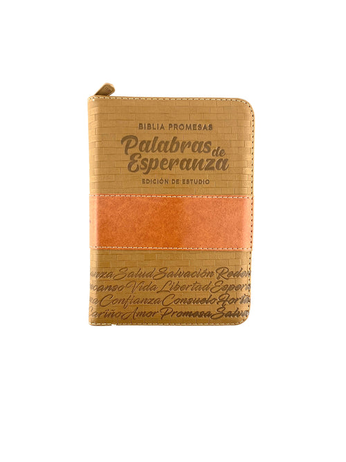 Biblia promesas palabras de esperanza café edición de estudio by Varios