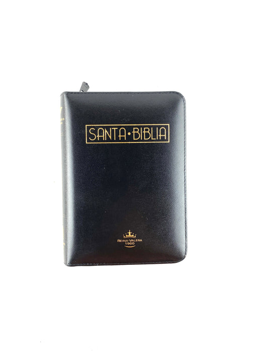 Biblia rvr 60 mediana negra letra grande con índice ayudas especiales