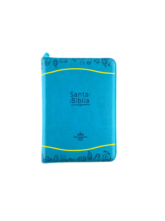 BIiblia rvr 60 azul amarilla troquelada